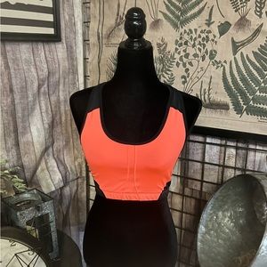 EUC BCG Coral and Black Sports Bra. Size L